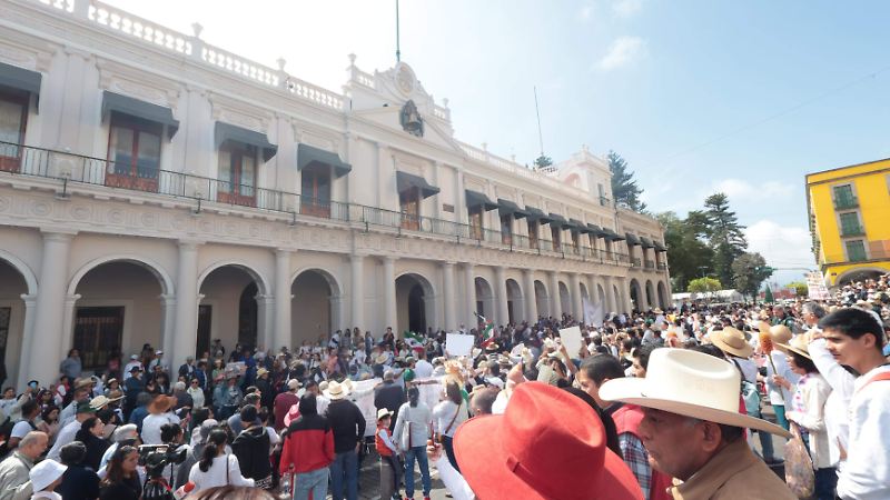 Marcha por la seguridad en Xalapa